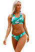 Sexy Banana Leaf Print Tankini
